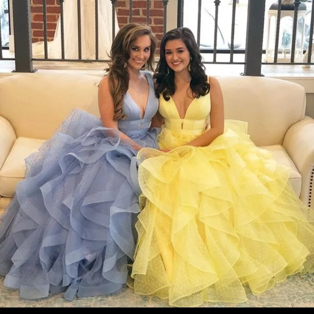 Layered Ruffle Prom Dresses